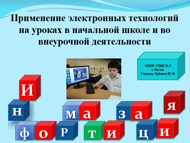 Использование электронных презентаций на уроках в начальной школе