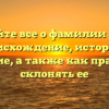 Узнайте все о фамилии Дрон: происхождение, история и значение, а также как правильно склонять ее