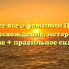 Узнайте все о фамилии Царевы: происхождение, история и значение + правильное склонение