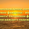 Гри: происхождение, история и значение фамилии – все, что нужно знать! Склонение фамилии для каждого падежа