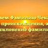 Изучаем Фамилию Чеканин: история происхождения, значение и склонение фамилии