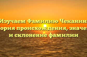 Изучаем Фамилию Чеканин: история происхождения, значение и склонение фамилии Изучаем Фамилию Чеканин: история происхождения, значение и склонение фамилии