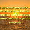 Изучаем происхождение, историю и значение фамилии Енг: полезная информация и склонение имени в различных языках.