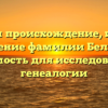 Изучаем происхождение, историю и склонение фамилии Белинский: значимость для исследователей генеалогии