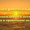Изучаем фамилию Кабеса: интересные сведения о происхождении и истории, значение и правильное склонение