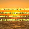 Исследование фамилии Говейнович: происхождение, история и значение, а также секреты правильного склонения