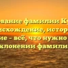 Исследование фамилии Курышов: происхождение, история и значение – всё, что нужно знать о склонении фамилии