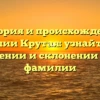 История и происхождение фамилии Крутая: узнайте все о значении и склонении этой фамилии