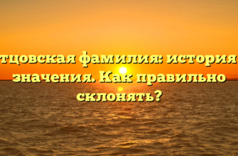 Отцовская фамилия: история и значения. Как правильно склонять? Отцовская фамилия: история и значения. Как правильно склонять?