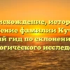 Происхождение, история и значение фамилии Кучура: полный гид по склонению для генеалогического исследования