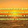 Рассказываем все о фамилии Костылев: происхождение, история и значение, а также правильное склонение
