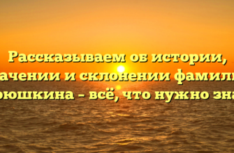 Рассказываем об истории, значении и склонении фамилии Горюшкина – всё, что нужно знать Рассказываем об истории, значении и склонении фамилии Горюшкина – всё, что нужно знать