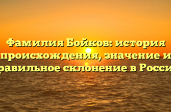 Фамилия Бойков: история происхождения, значение и правильное склонение в России