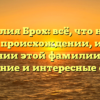 Фамилия Брох: всё, что нужно знать о происхождении, истории и значении этой фамилии. Полное склонение и интересные факты.