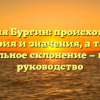 Фамилия Бургин: происхождение, история и значения, а также правильное склонение — полное руководство
