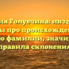 Фамилия Голубчина: интересные факты про происхождение и историю фамилии, значимость и правила склонения