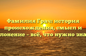 Фамилия Грач: история происхождения, смысл и склонение – всё, что нужно знать