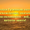 Фамилия Гузенков: история происхождения, значения и правила склонения – всё, что вы хотели знать!