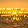 Фамилия Гулькова: происхождение, значение и склонение — история родовой династии