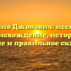 Фамилия Джонович: исследуем происхождение, историю, значение и правильное склонение