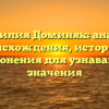 Фамилия Доминяк: анализ происхождения, истории и склонения для узнавания значения