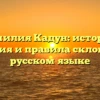 Фамилия Кадун: история, значения и правила склонения в русском языке