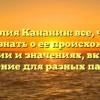 Фамилия Кананин: все, что вы хотели знать о ее происхождении, истории и значениях, включая склонение для разных падежей
