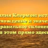 Фамилия Клермон: история, происхождение и значение, а также правильное склонение — всё об этом прямо здесь!