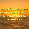 Фамилия Корвель: история, происхождение и значение, полное руководство по ее склонению