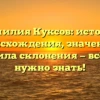 Фамилия Куксов: история происхождения, значение и правила склонения — всё, что нужно знать!