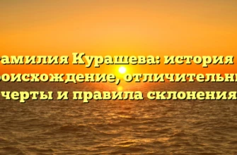 Фамилия Курашева: история и происхождение, отличительные черты и правила склонения Фамилия Курашева: история и происхождение, отличительные черты и правила склонения