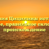 Фамилия Цицилина: история и значение, правильное склонение и происхождение