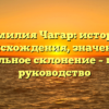 Фамилия Чагар: история происхождения, значение и правильное склонение – полное руководство