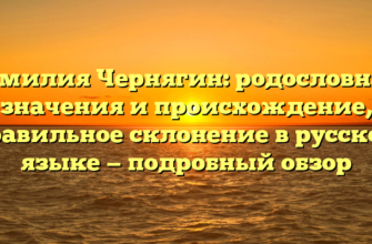 Фамилия Чернягин: родословная, значения и происхождение, правильное склонение в русском языке — подробный обзор Фамилия Чернягин: родословная, значения и происхождение, правильное склонение в русском языке — подробный обзор