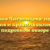 Фамилия Чигвинцева: история, значения и правила склонения в подробном обзоре