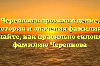 Черепкова: происхождение, история и значения фамилии. Узнайте, как правильно склонять фамилию Черепкова Черепкова: происхождение, история и значения фамилии. Узнайте, как правильно склонять фамилию Черепкова