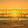 Изучите происхождение и историю фамилии Бровцев, узнайте значимость и правила склонения этой фамилии