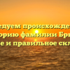 Исследуем происхождение и историю фамилии Брыло: значение и правильное склонение!