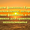 Исследуем фамилию Ермаковы: происхождение, история и значение фамилии, а также склонение для правильного использования