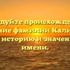 Исследуйте происхождение и склонение фамилии Калишевич: узнайте историю и значение этого имени.