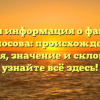 Полная информация о фамилии Буйносова: происхождение, история, значение и склонение — узнайте всё здесь!