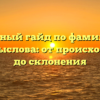 Полный гайд по фамилии Добромыслова: от происхождения до склонения