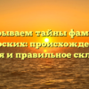 Раскрываем тайны фамилии Боярских: происхождение, история и правильное склонение