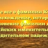 Узнайте все о фамилии Кудаков: происхождение, история и склонение фамилии для российских именительном и родительном падежах