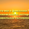 Узнайте все о фамилии Чухай: происхождение, историю и правильное склонение!