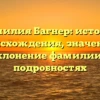 Фамилия Багнер: история происхождения, значение и склонение фамилии в подробностях