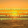 Фамилия Бахтерева: исследуем происхождение, историю и значение, а также разбираем правила склонения