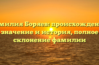 Фамилия Боряев: происхождение, значениe и история, полное склонение фамилии