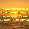Фамилия Брусничкин: история, происхождение и значение в русской культуре. Узнайте, как склонять фамилию Брусничкин!