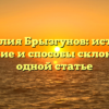 Фамилия Брызгунов: история, значение и способы склонения в одной статье
